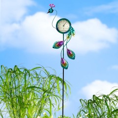 Садовый термометр-штекер "Павлин", металл, высота 81 см